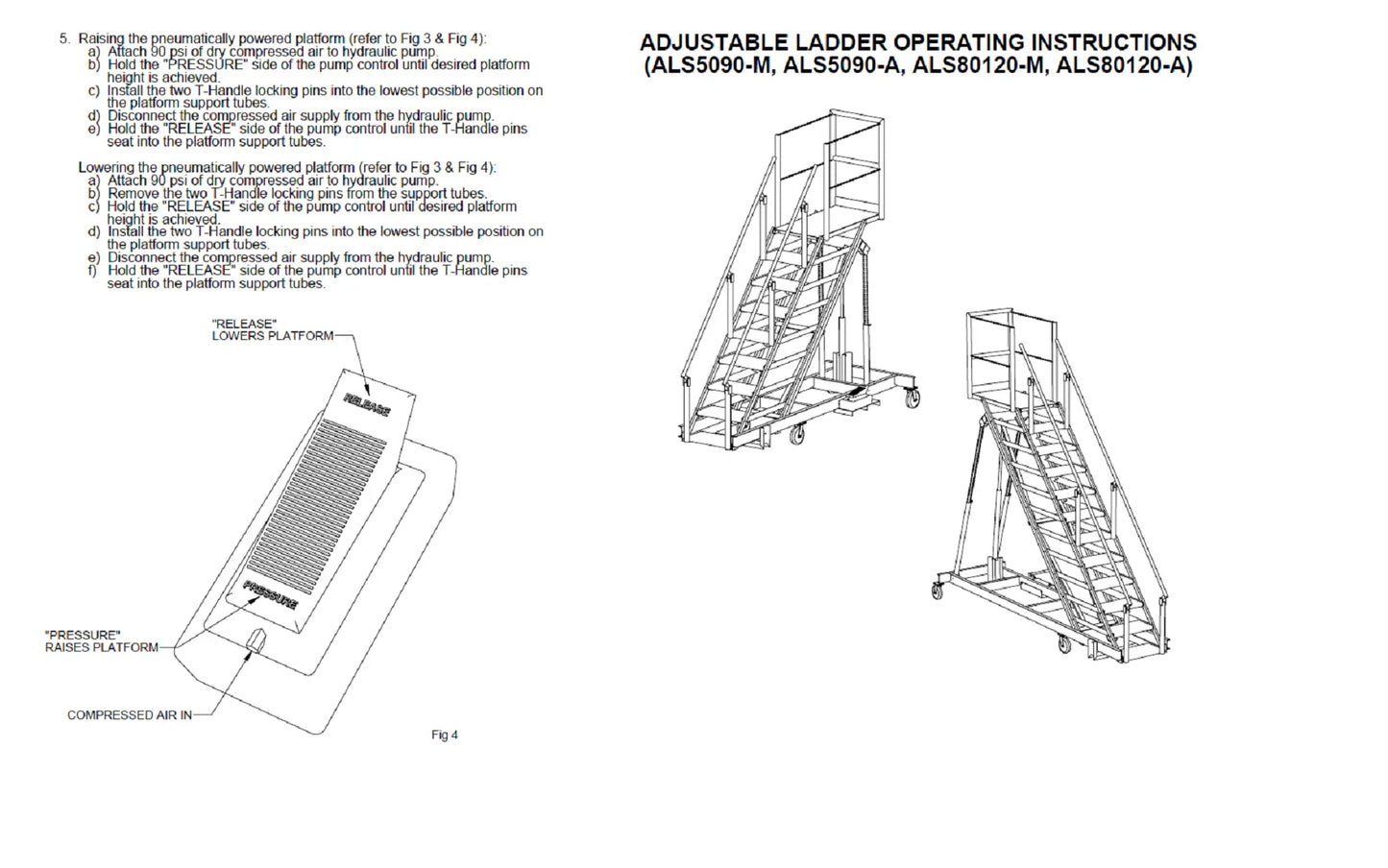 Adjustable Height Ladder