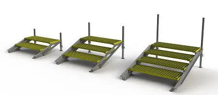 FRP Composite Adjustable Height Stairs