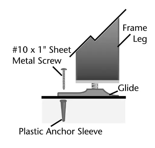 Island Frame Cafeteria Table