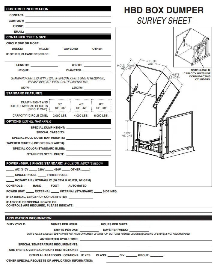 Electric Hydraulic Box Dumpers