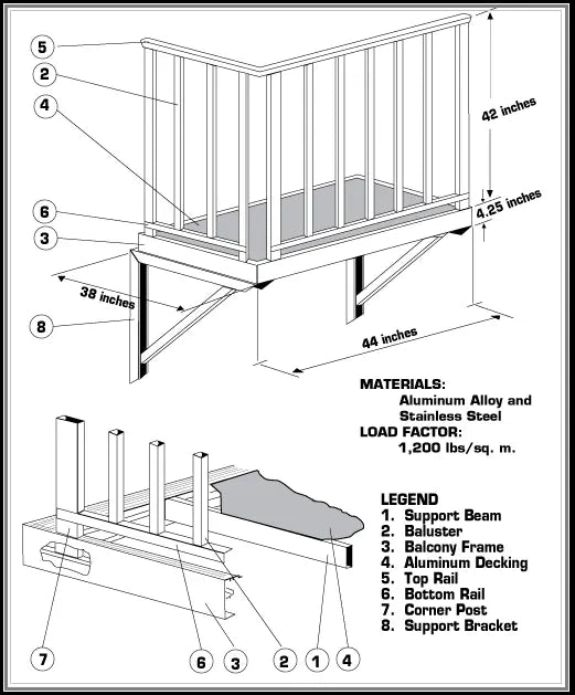 Fire Escape Ladder Balconies