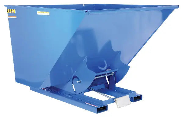 Self-Dumping Hopper with Bumper Release