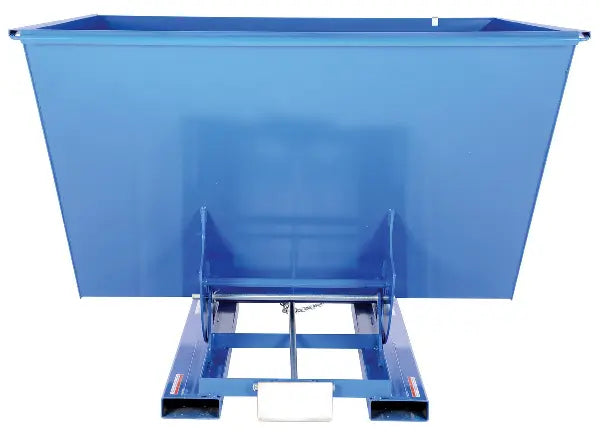 Self-Dumping Hopper with Bumper Release
