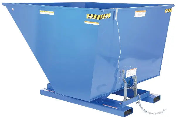 Self-Dumping Hopper with Bumper Release