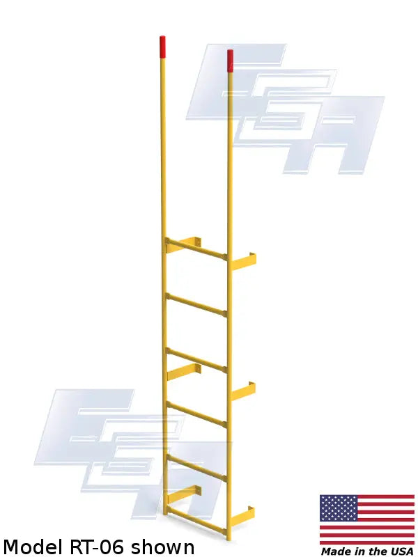 Wall-Mount Walk-through Steel Dock Ladder