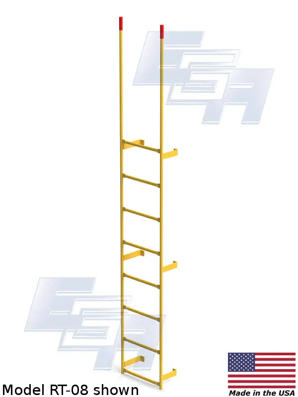 Wall-Mount Walk-through Steel Dock Ladder