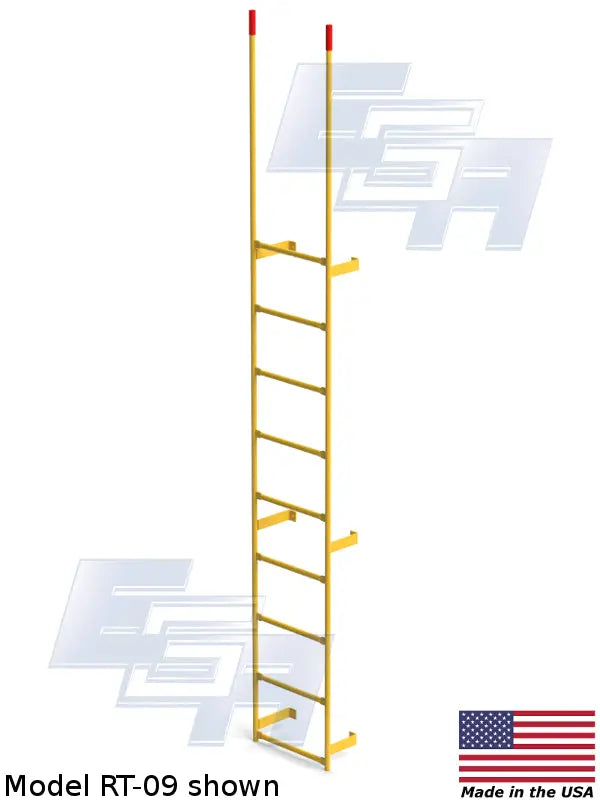 Wall-Mount Walk-through Steel Dock Ladder