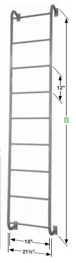 Welded Steel Dock Ladders