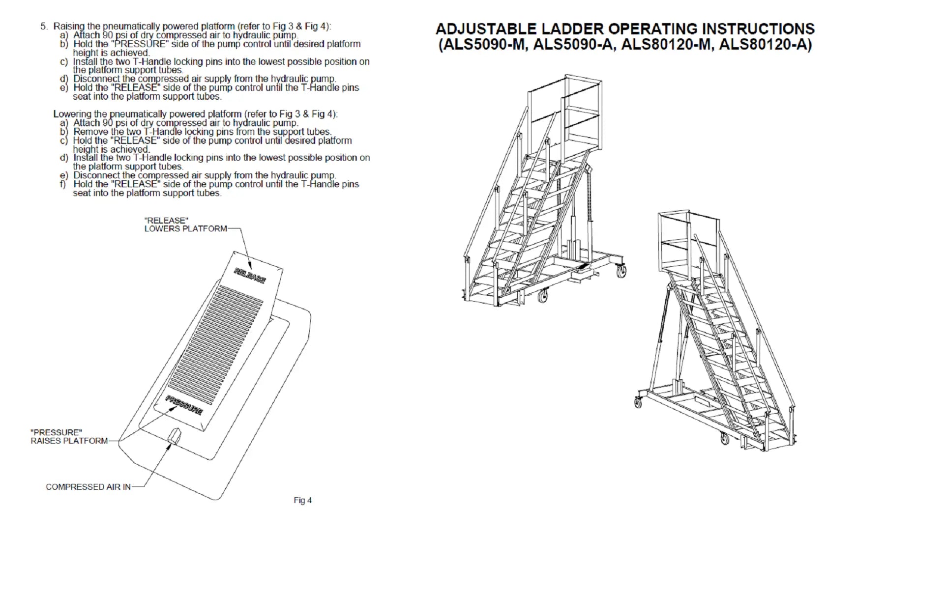 Adjustable Height Ladder