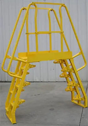 Alternating Tread Cross Over Ladders