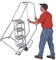 Aluminum Tilt & Roll Ladder