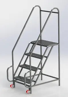 Aluminum Food Grade Tilt & Roll Ladders