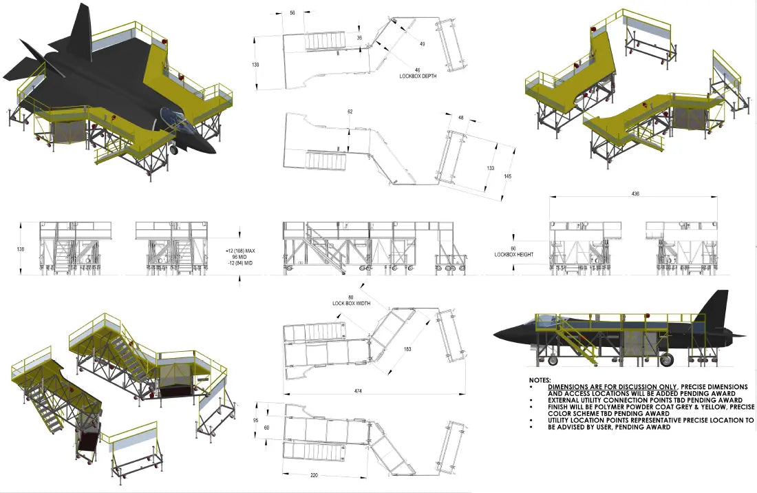 F-35 Wrap Around Maintenance Stand