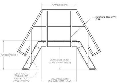 FRP Composite Standard Crossover Ladders