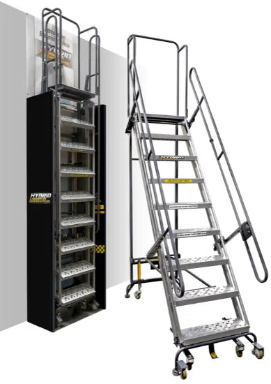 Hybrid Foldable Ladder with Docking Station