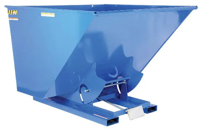 Self-Dumping Hopper with Bumper Release