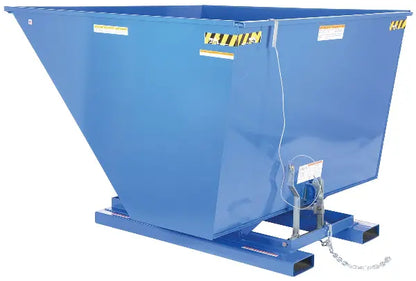 Self-Dumping Hopper with Bumper Release