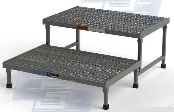 2 Inch Platform Two-Step Access Platforms - Step Ladders - Two-Step Step Stool - FAI